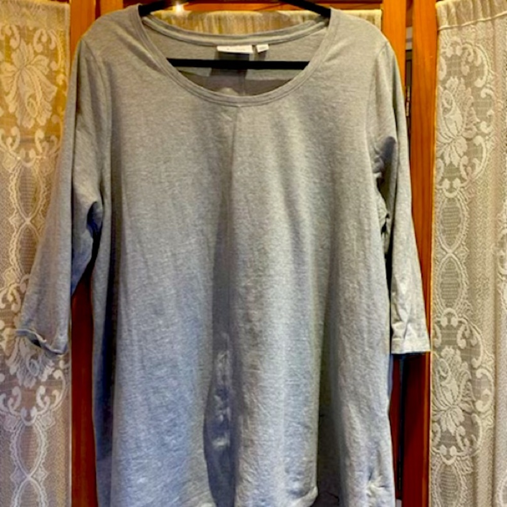 3/4 Sleeve A-Line Shape Knit Tunic